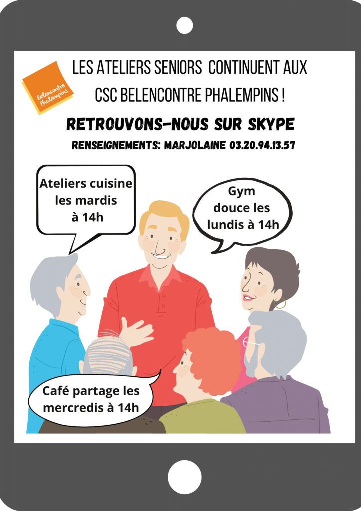 ateliers seniors CSC Belencontre Phalempins